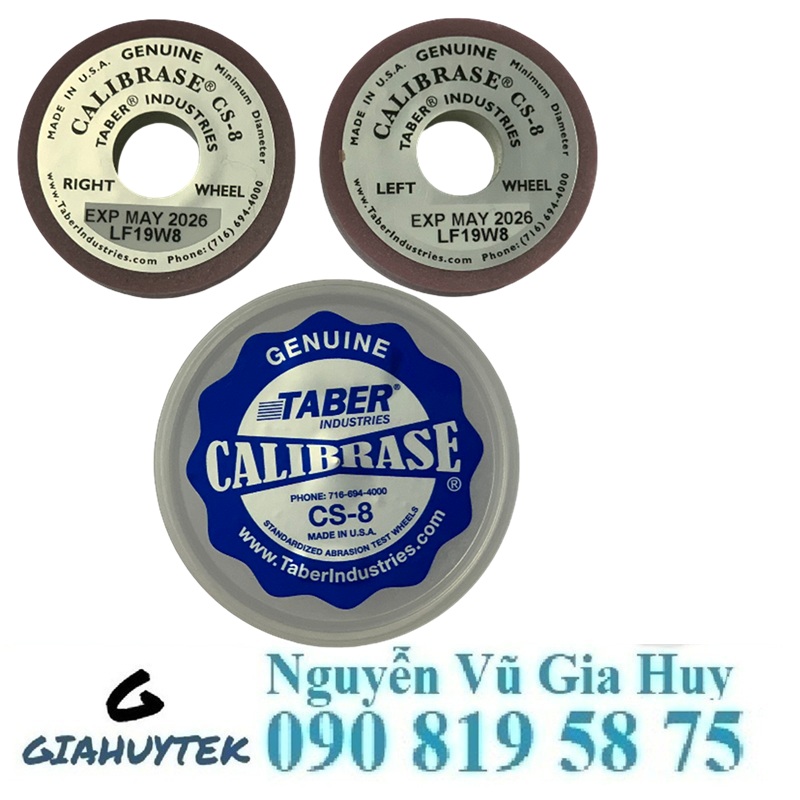 Đá mài Taber CS-8 – Giải pháp kiểm tra mài mòn tối ưu cho vật liệu mỏng