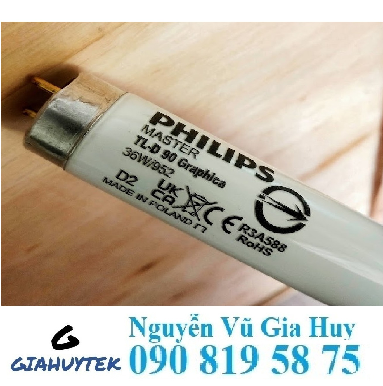 Bóng đèn D50 cho tủ so màu: Giải pháp chuẩn xác trong ngành in ấn