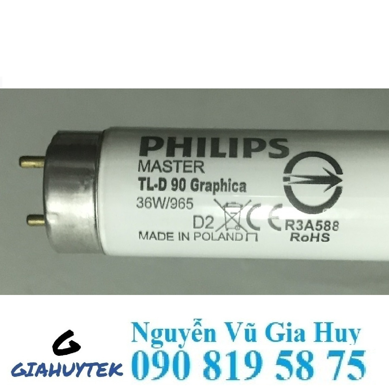 Bóng Đèn D65 Philips TL-D 90 Graphica 36W/965 – Giải Pháp Chuẩn Màu Cho Ngành Sơn, Bao Bì & May Mặc