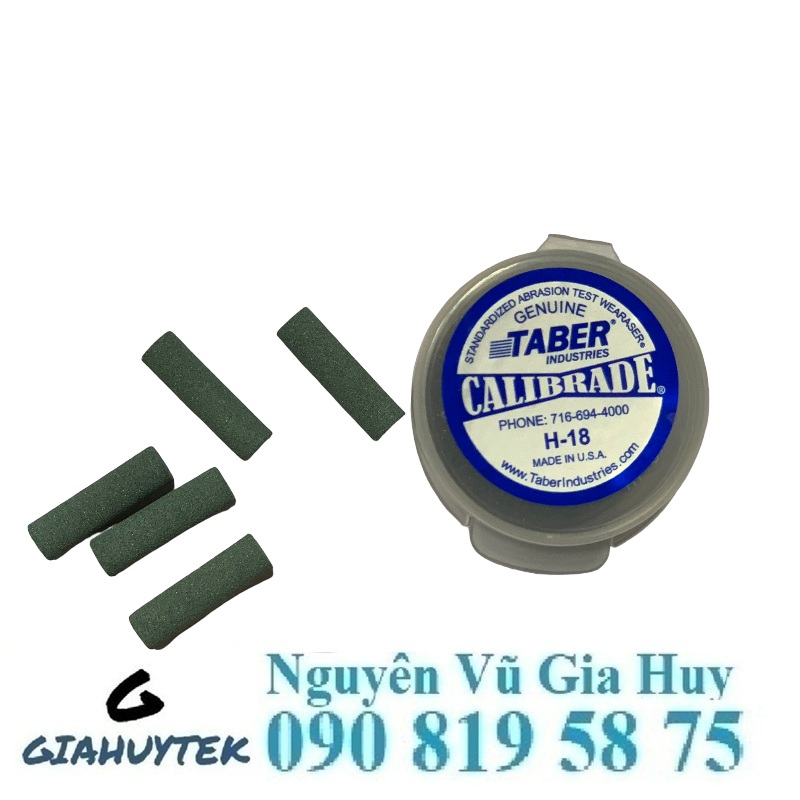 Thanh mài H-18 hãng Taber loại 5 thanh – Chuẩn mực kiểm tra mài mòn